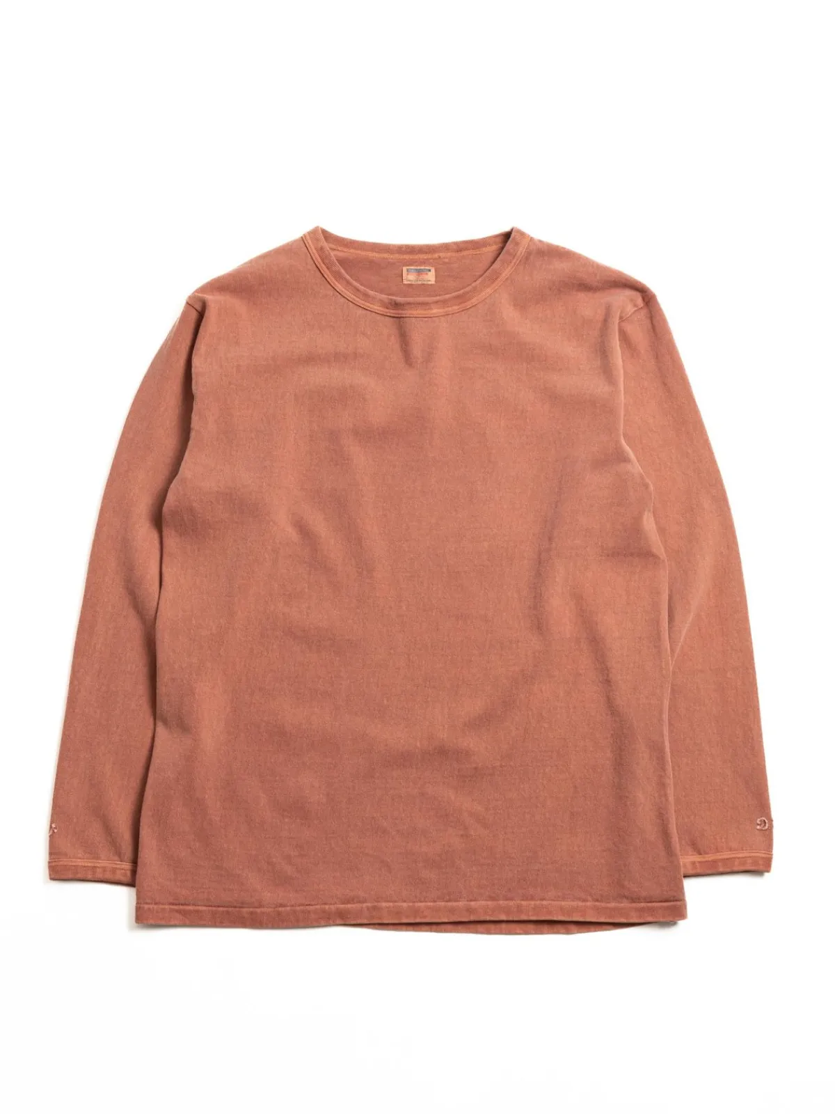 HEAVY WEIGHT PIGMENT DYED L/S TEE BRICK RED | DUBBLE WORKS Sale