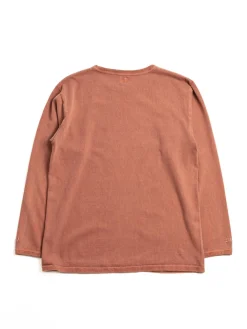 HEAVY WEIGHT PIGMENT DYED L/S TEE BRICK RED | DUBBLE WORKS Sale