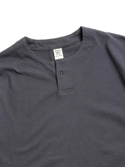 HENLEY T&ndash;SHIRT DARK BLUE GRAY | Jackman Hot