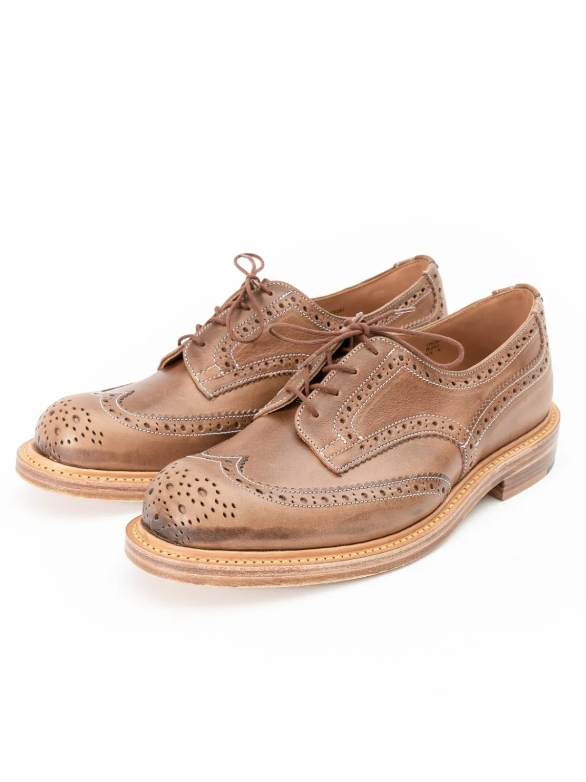 HORWEEN NATURAL CXL TBB BROGUE SHOE | Tricker’s Oddment Sale Discount
