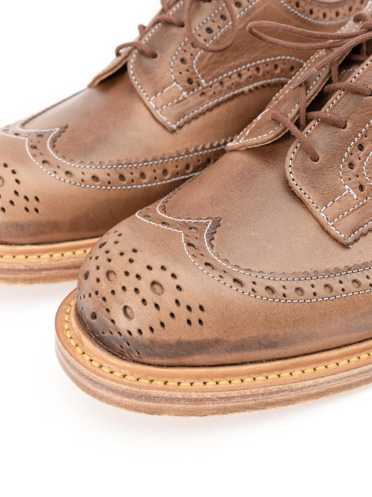 HORWEEN NATURAL CXL TBB BROGUE SHOE | Tricker’s Oddment Sale Discount
