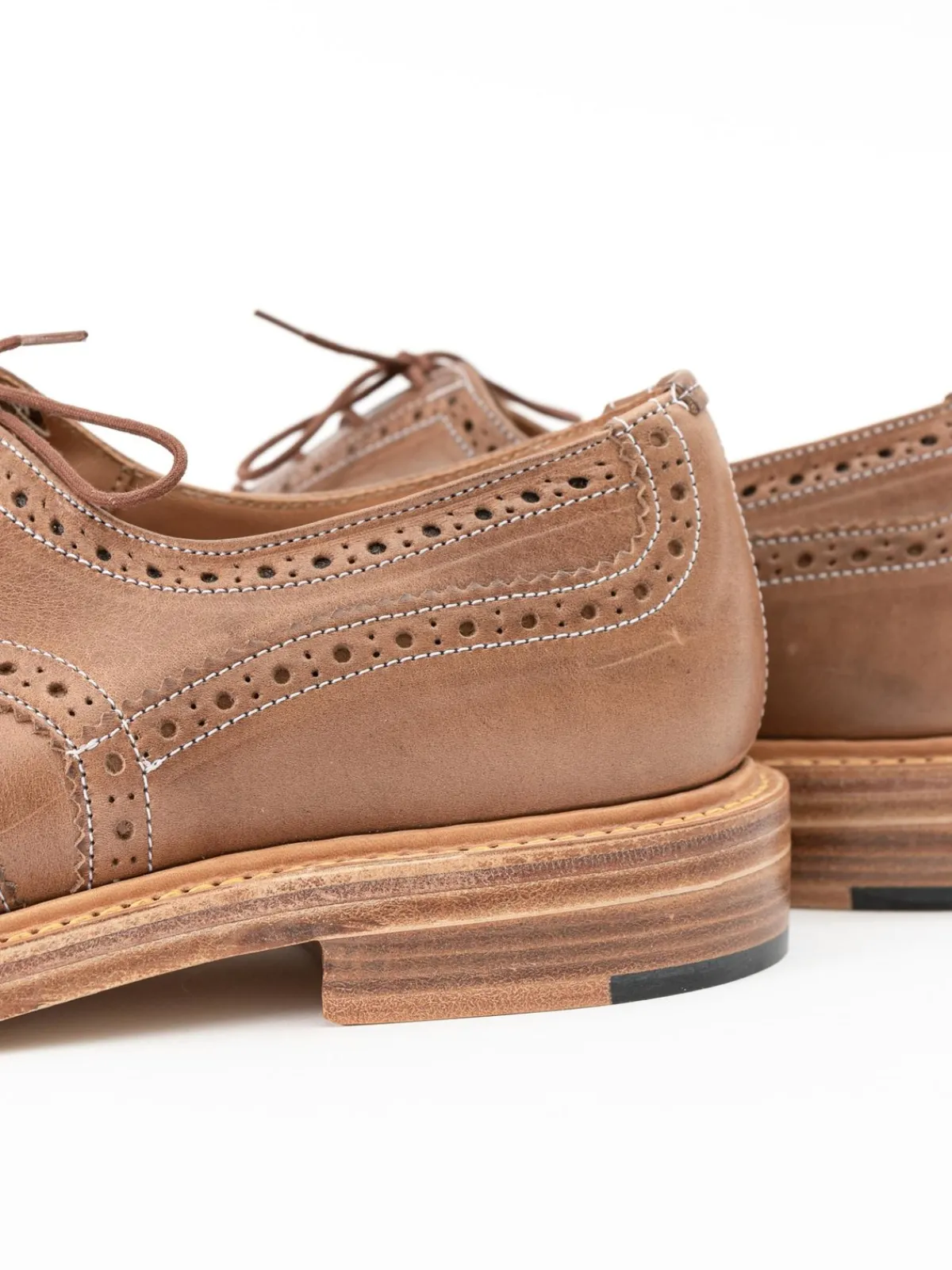 HORWEEN NATURAL CXL TBB BROGUE SHOE | Tricker’s Oddment Sale Discount