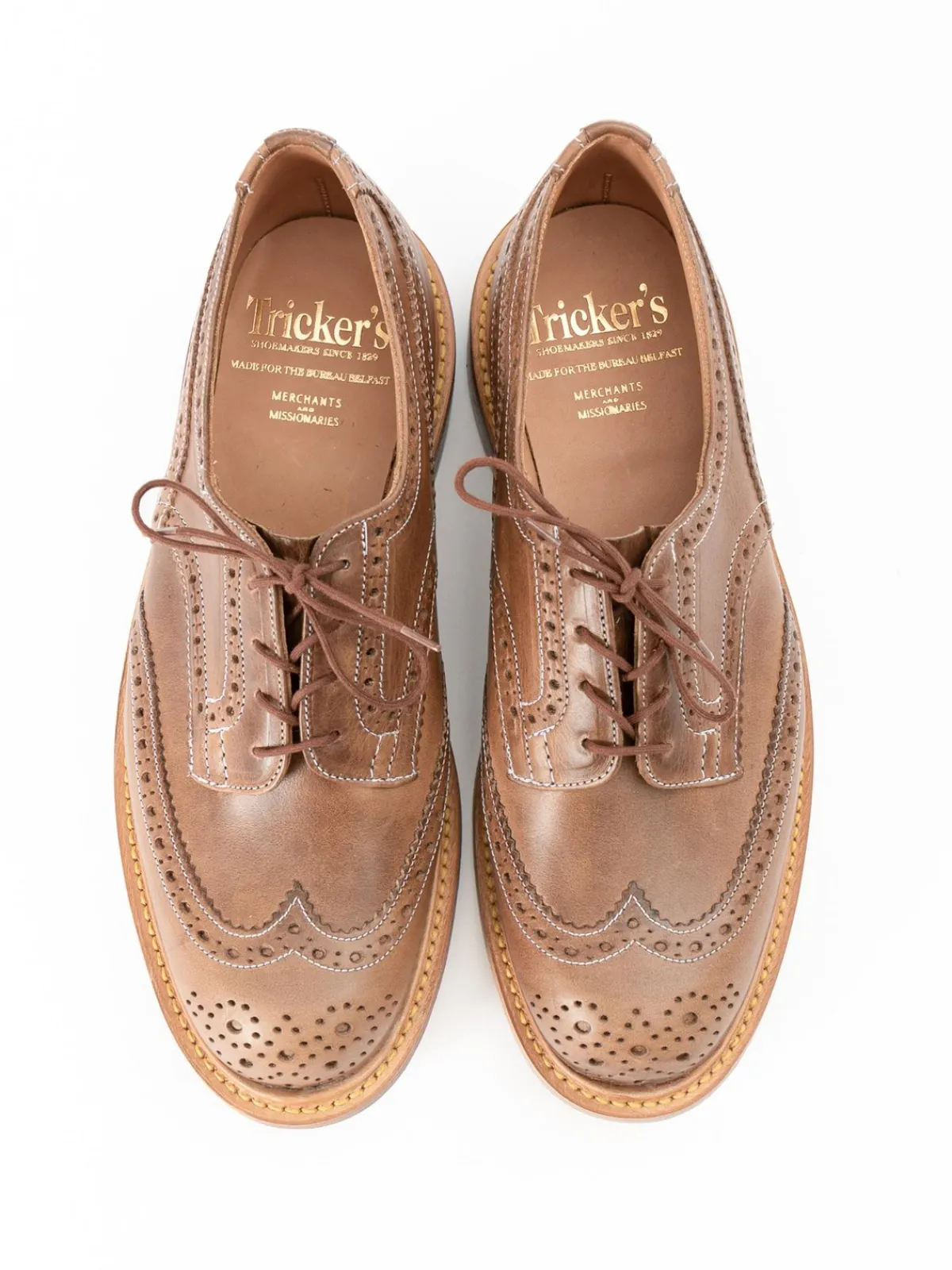 HORWEEN NATURAL CXL TBB BROGUE SHOE | Tricker’s Oddment Sale Discount