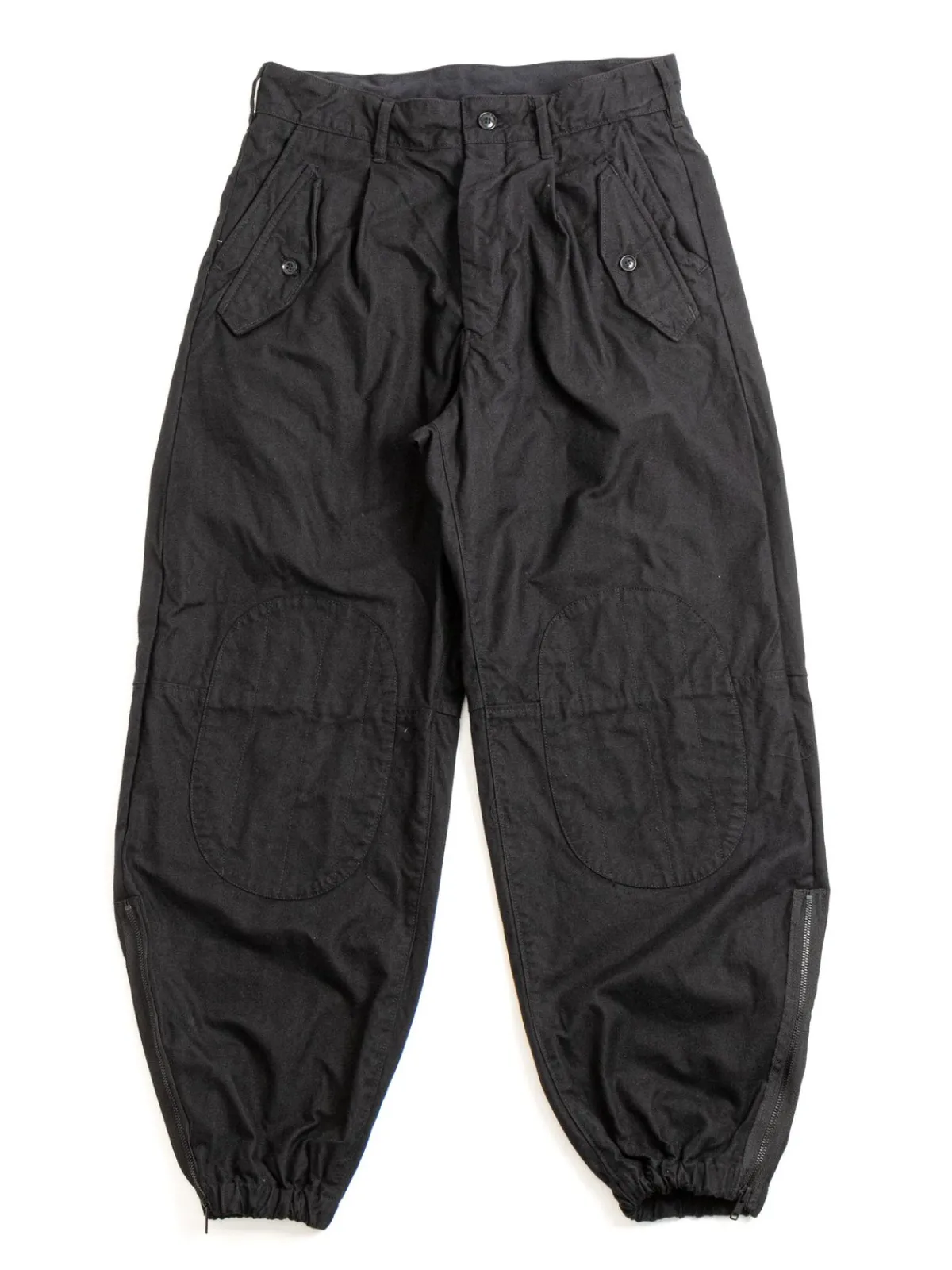 IAC PANT BLACK COTTON BRUSHED HB | Engineered Garments New
