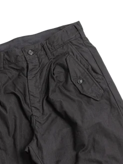 IAC PANT BLACK COTTON BRUSHED HB | Engineered Garments New