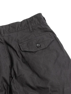 IAC PANT BLACK COTTON BRUSHED HB | Engineered Garments New