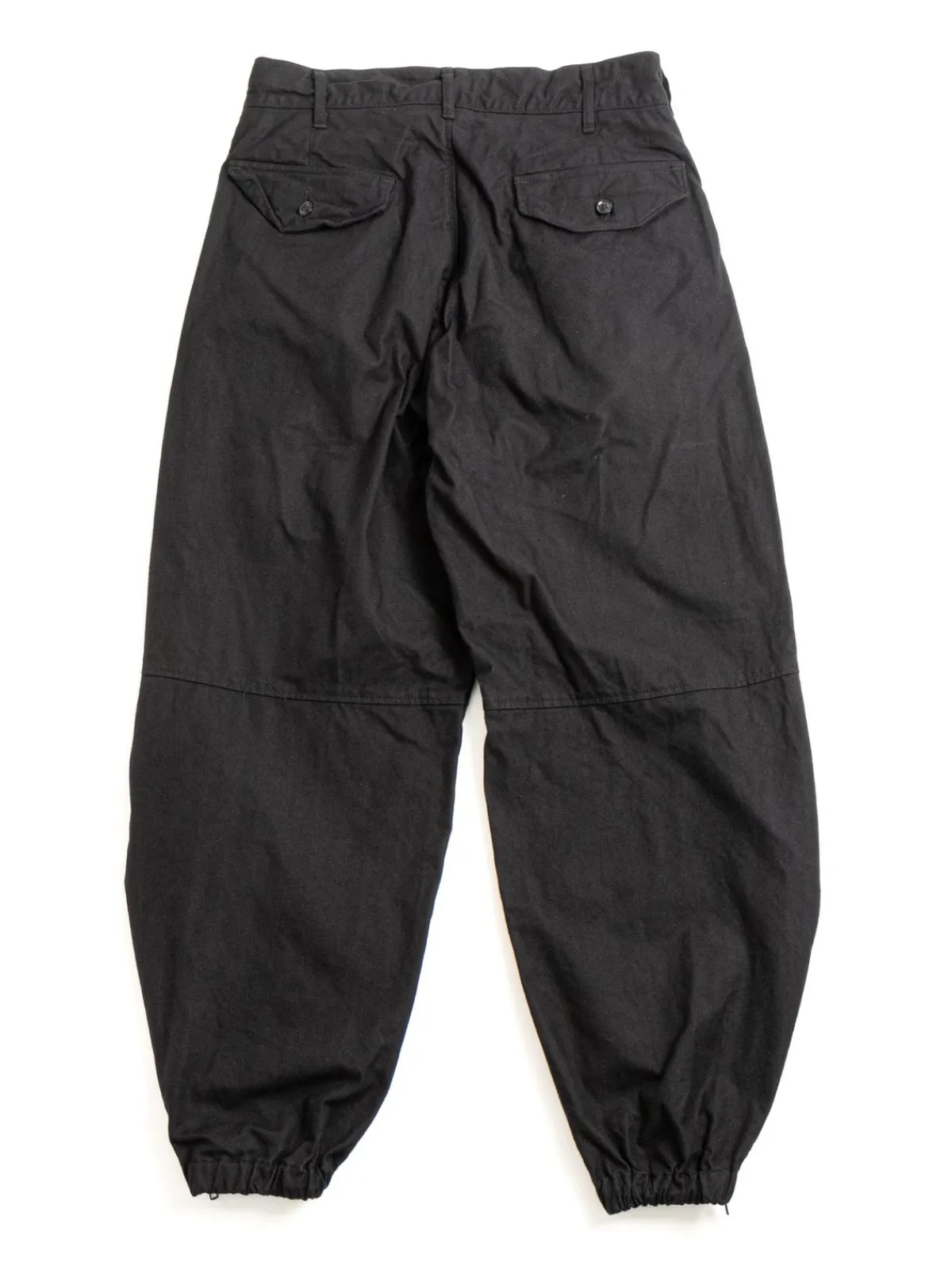 IAC PANT BLACK COTTON BRUSHED HB | Engineered Garments New