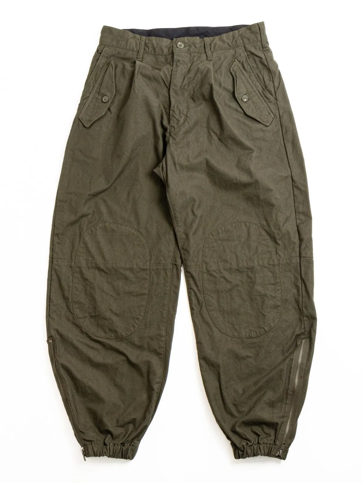 IAC PANT OLIVE COTTON BRUSHED HB | Engineered Garments Flash Sale