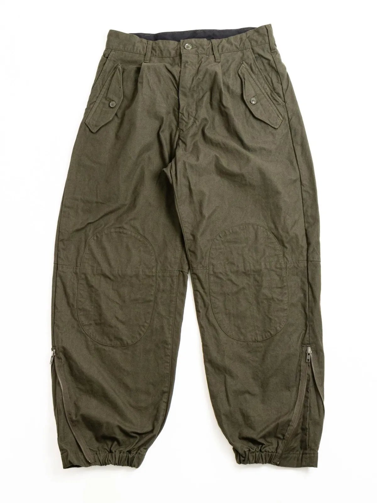 IAC PANT OLIVE COTTON BRUSHED HB | Engineered Garments Flash Sale