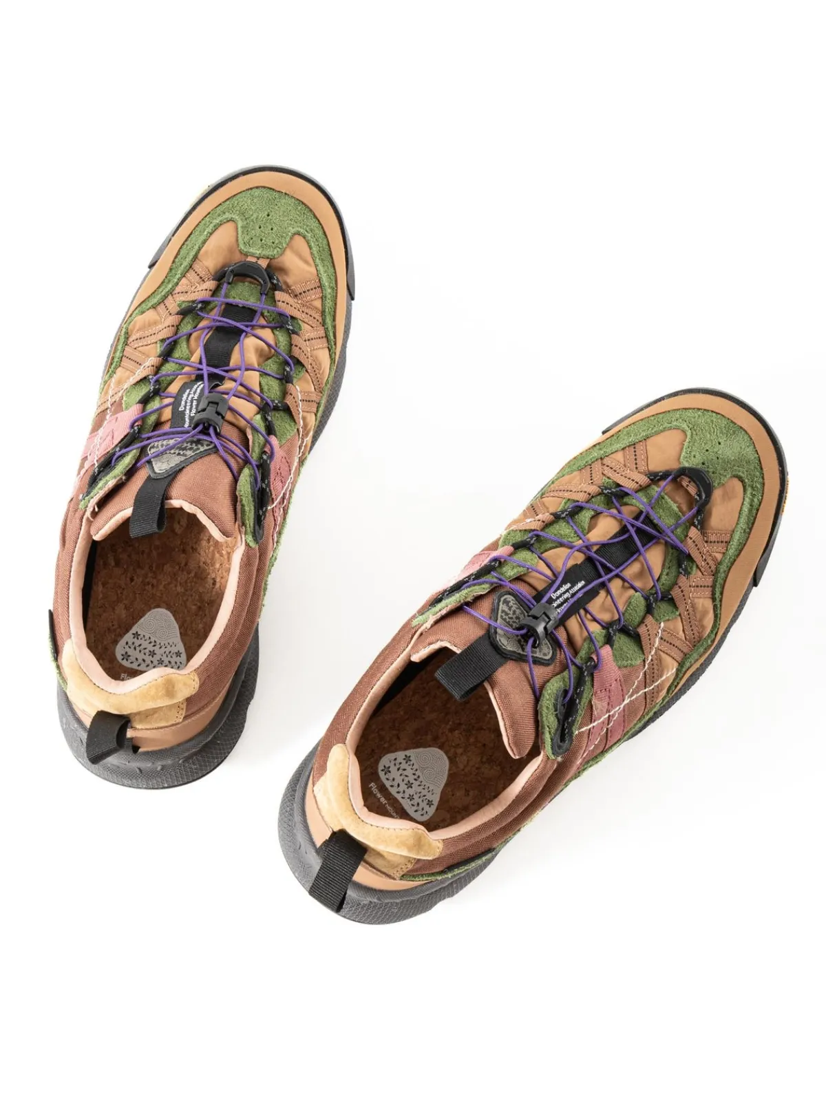 IWANO 2 MAN LEATHER & TECHNICAL FABRIC BROWN | FLOWER MOUNTAIN Cheap