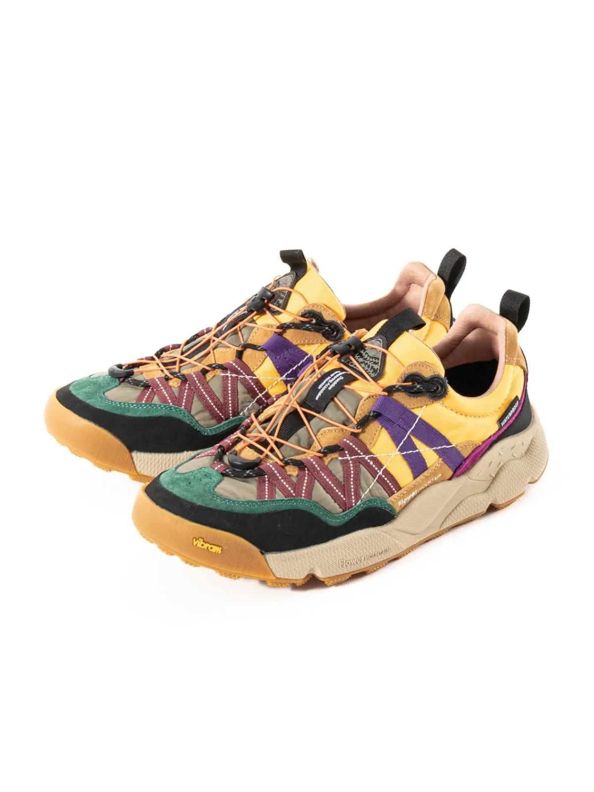 IWANO 2 UNI LEATHER & TECHNICAL FABRIC BROWN | FLOWER MOUNTAIN Best Sale