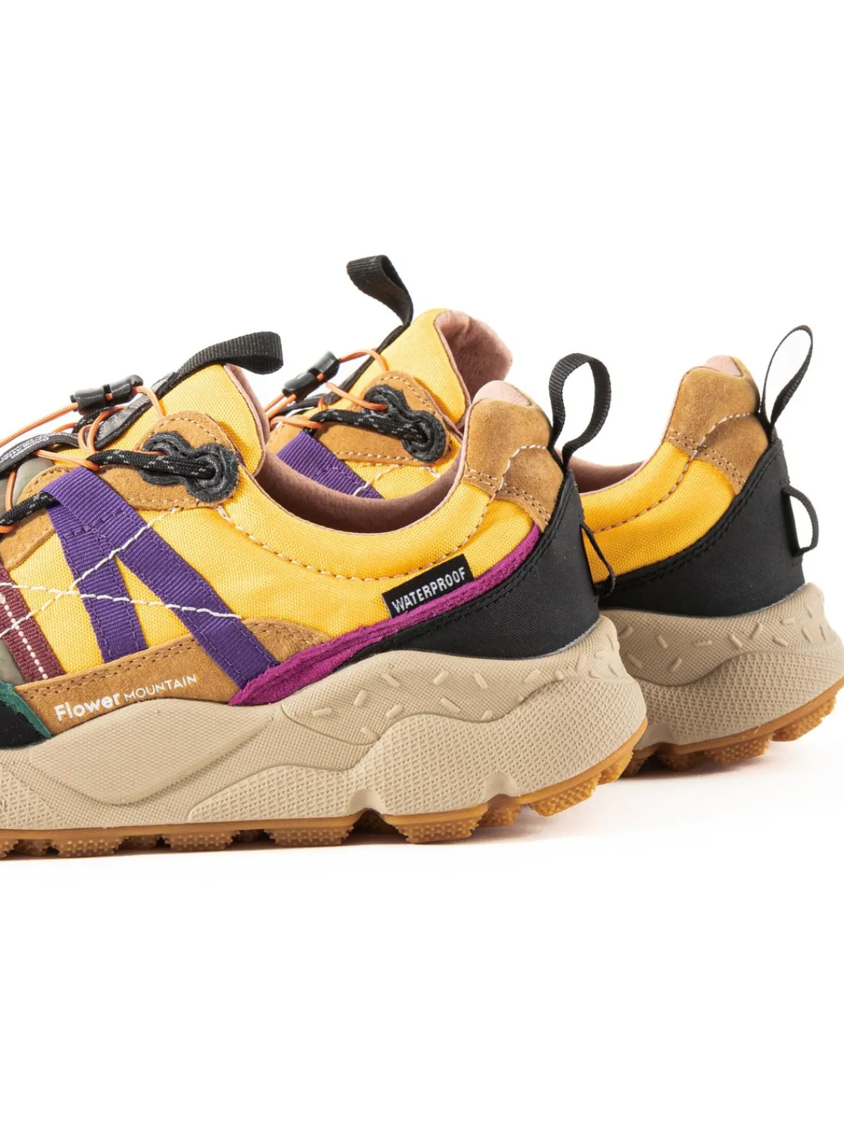 IWANO 2 UNI LEATHER & TECHNICAL FABRIC BROWN | FLOWER MOUNTAIN Best Sale