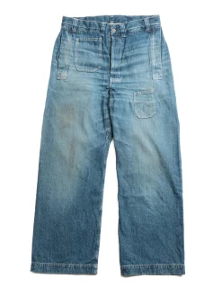 JOHN GLUCKOW JG–01 1910s NETMAKER’S TROUSERS UW LIGHT | Warehouse & Co Cheap