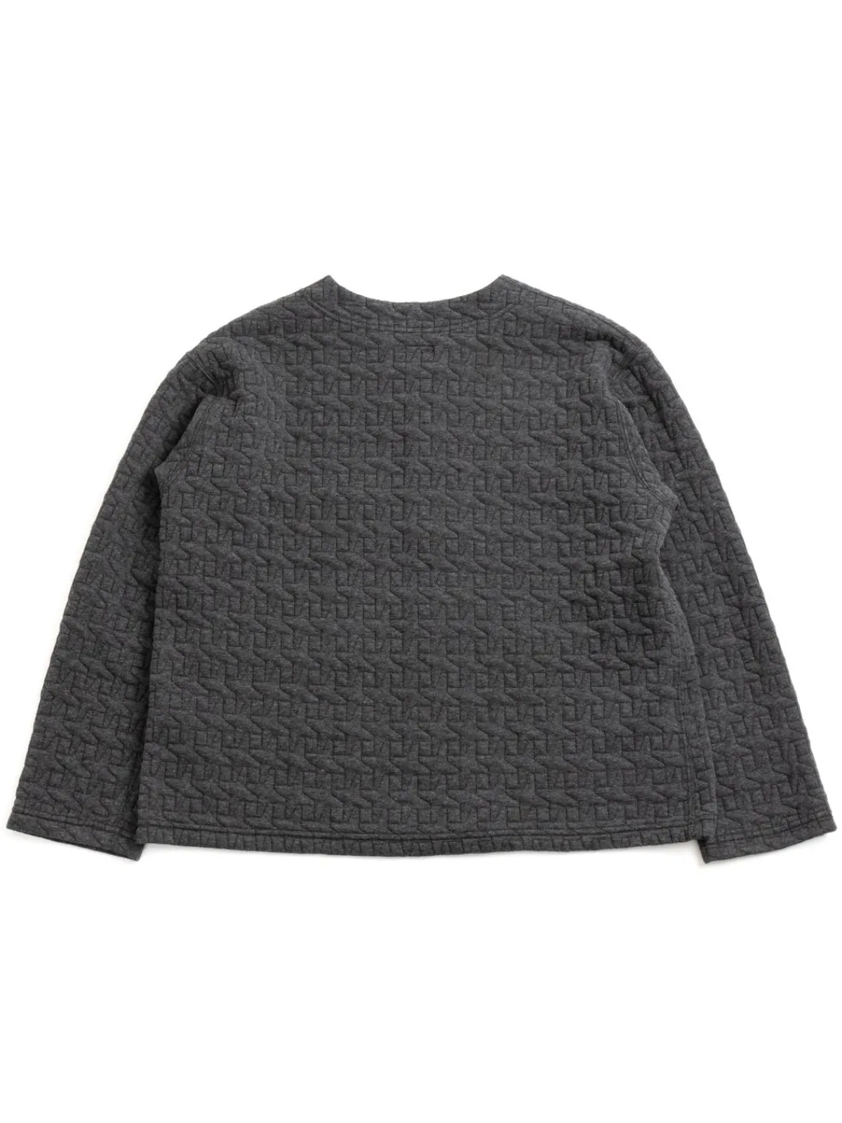 KNIT CARDIGAN CHARCOAL PC QUILTED JERSEY | Engineered Garments Best
