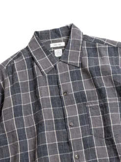 LINEN OPEN COLLAR  SHIRT BLUE | SEUVAS Flash Sale