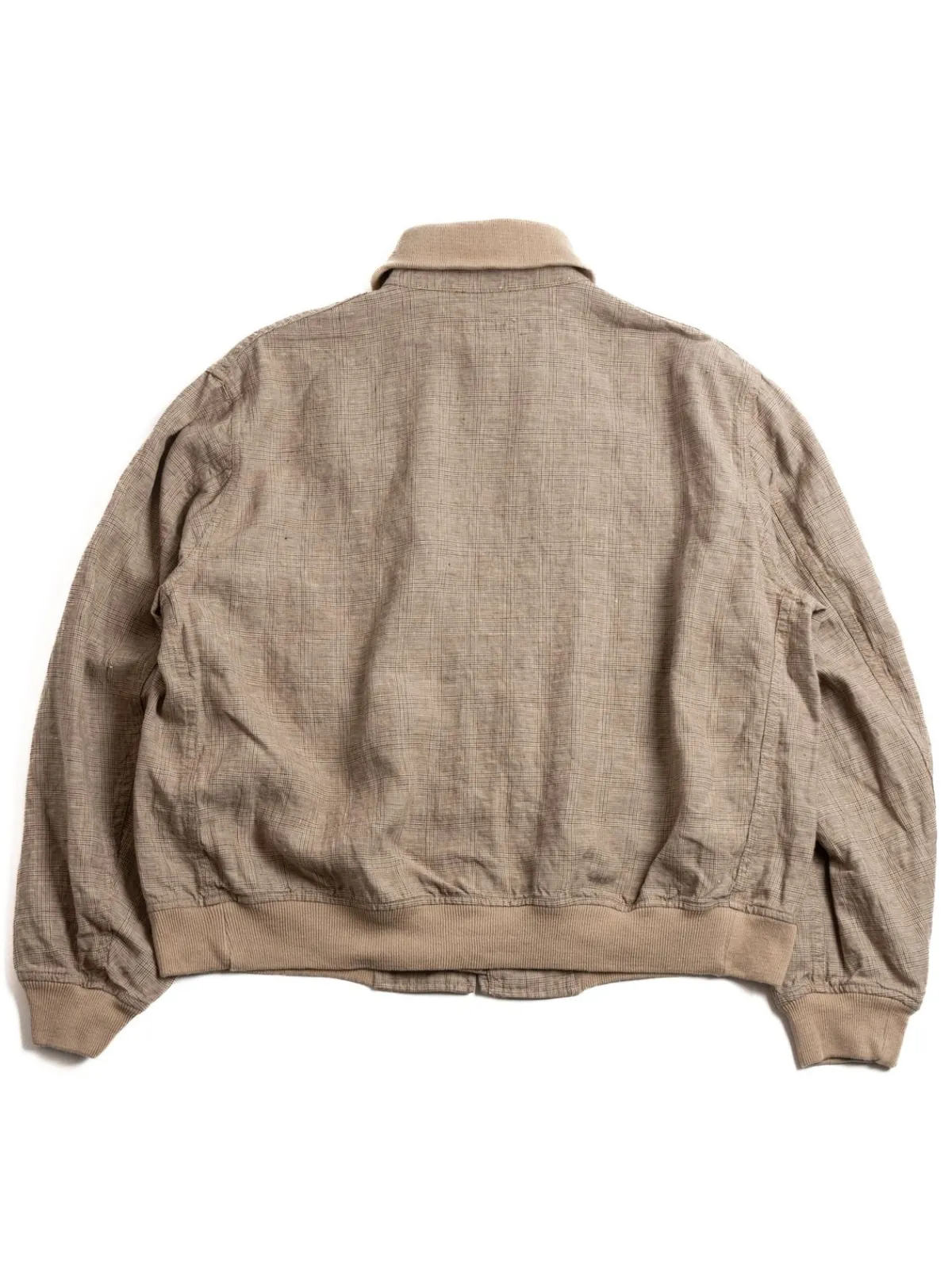 LL JACKET BEIGE LINEN GLEN PLAID | Engineered Garments Sale