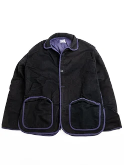 LOBSTER TAIL JACKET BLACK WOOL BAIZE HADAL BLUE | Tender Co Best Sale