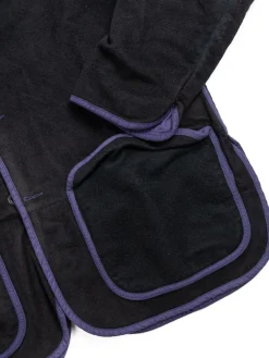 LOBSTER TAIL JACKET BLACK WOOL BAIZE HADAL BLUE | Tender Co Best Sale