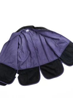 LOBSTER TAIL JACKET BLACK WOOL BAIZE HADAL BLUE | Tender Co Best Sale