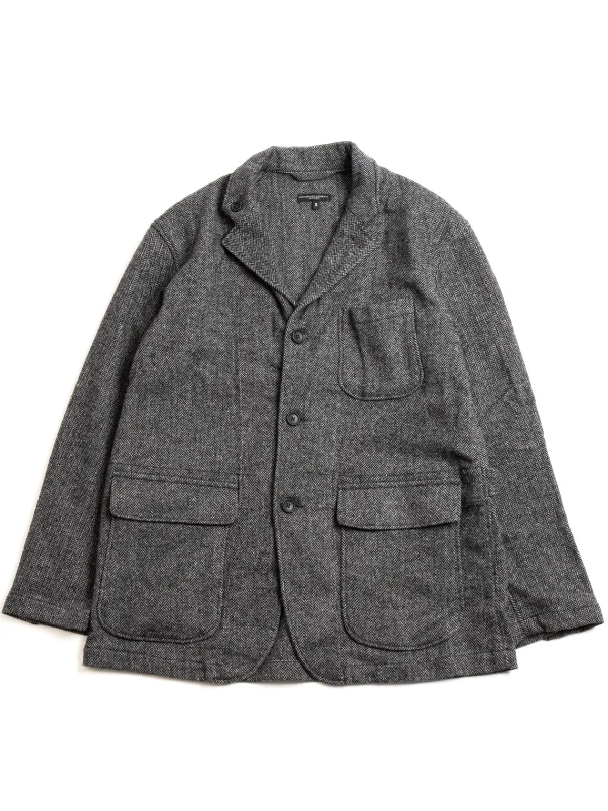 LOITER JACKET GREY POLY WOOL HERRINGBONE | Engineered Garments Discount