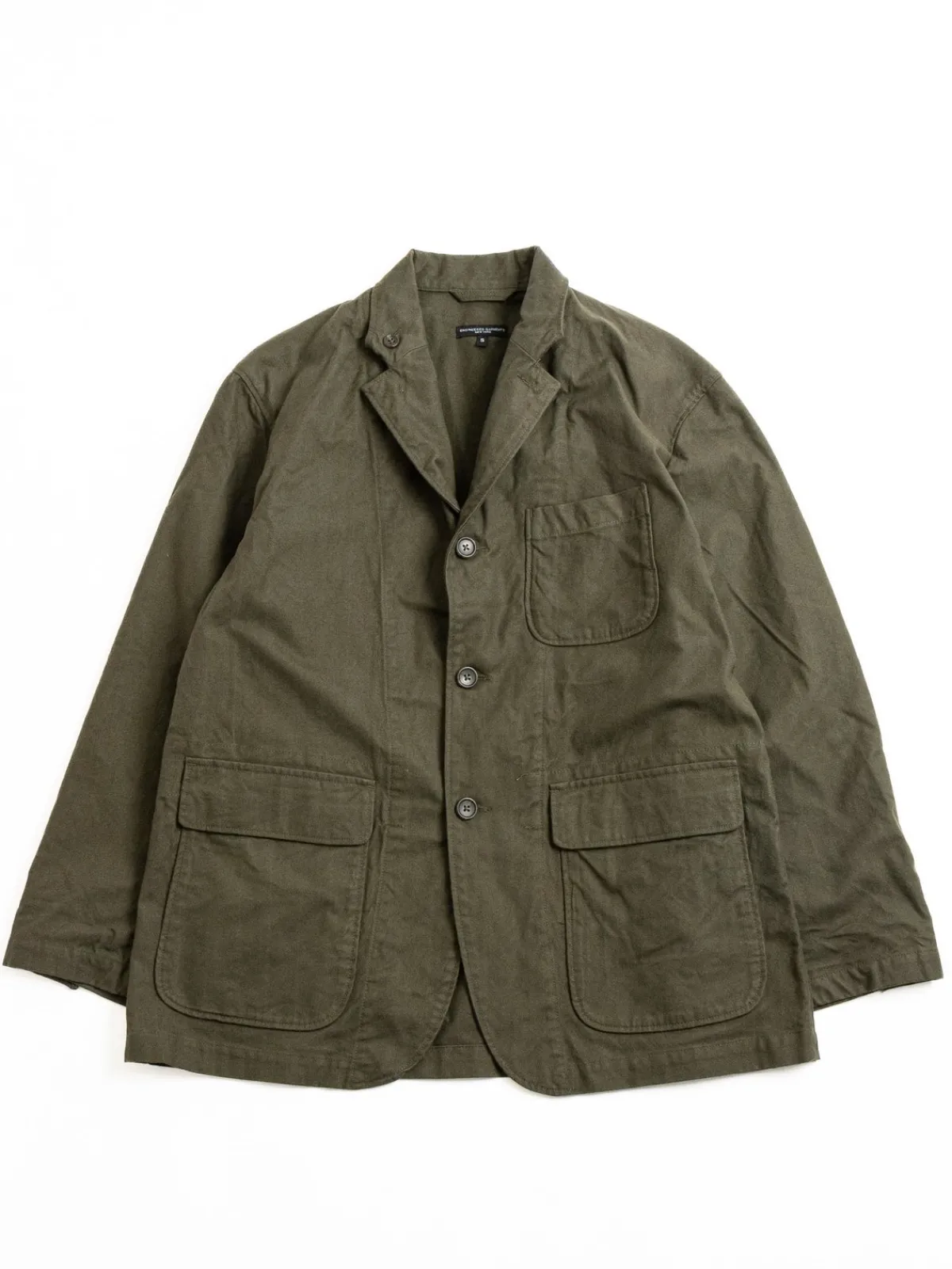 LOITER JACKET OLIVE COTTON BRUSHED HB | Engineered Garments Cheap