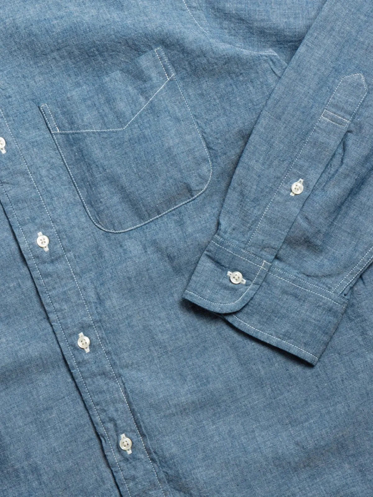 (LOT 8012) BUTTON DOWN SHIRT 4.5OZ ORIGINAL CHAMBRAY | orSlow Cheap