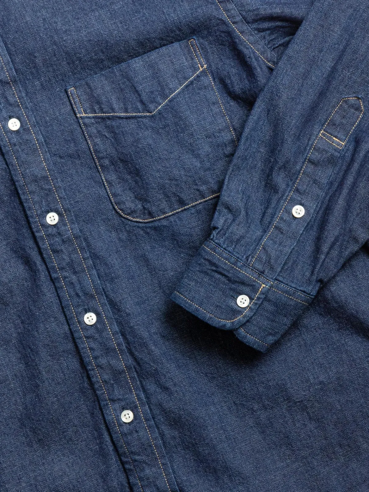 (LOT 8012) BUTTON DOWN SHIRT 6OZ ORIGINAL DENIM | orSlow Cheap