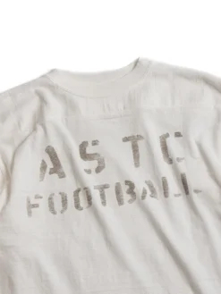 LOT 4063 &frac34; SLEEVE FOOTBALL TEE ASTC OFF WHITE | Warehouse & Co Fashion