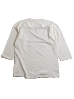 LOT 4063 ¾ SLEEVE FOOTBALL TEE ASTC OFF WHITE | Warehouse & Co Fashion