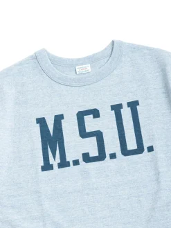 LOT 4096 HEATHER MSU T SHIRT NAVY | Warehouse & Co Hot
