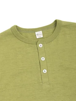 LOT 4601 HENLEY NECK T GRASS GREEN | Warehouse & Co Flash Sale