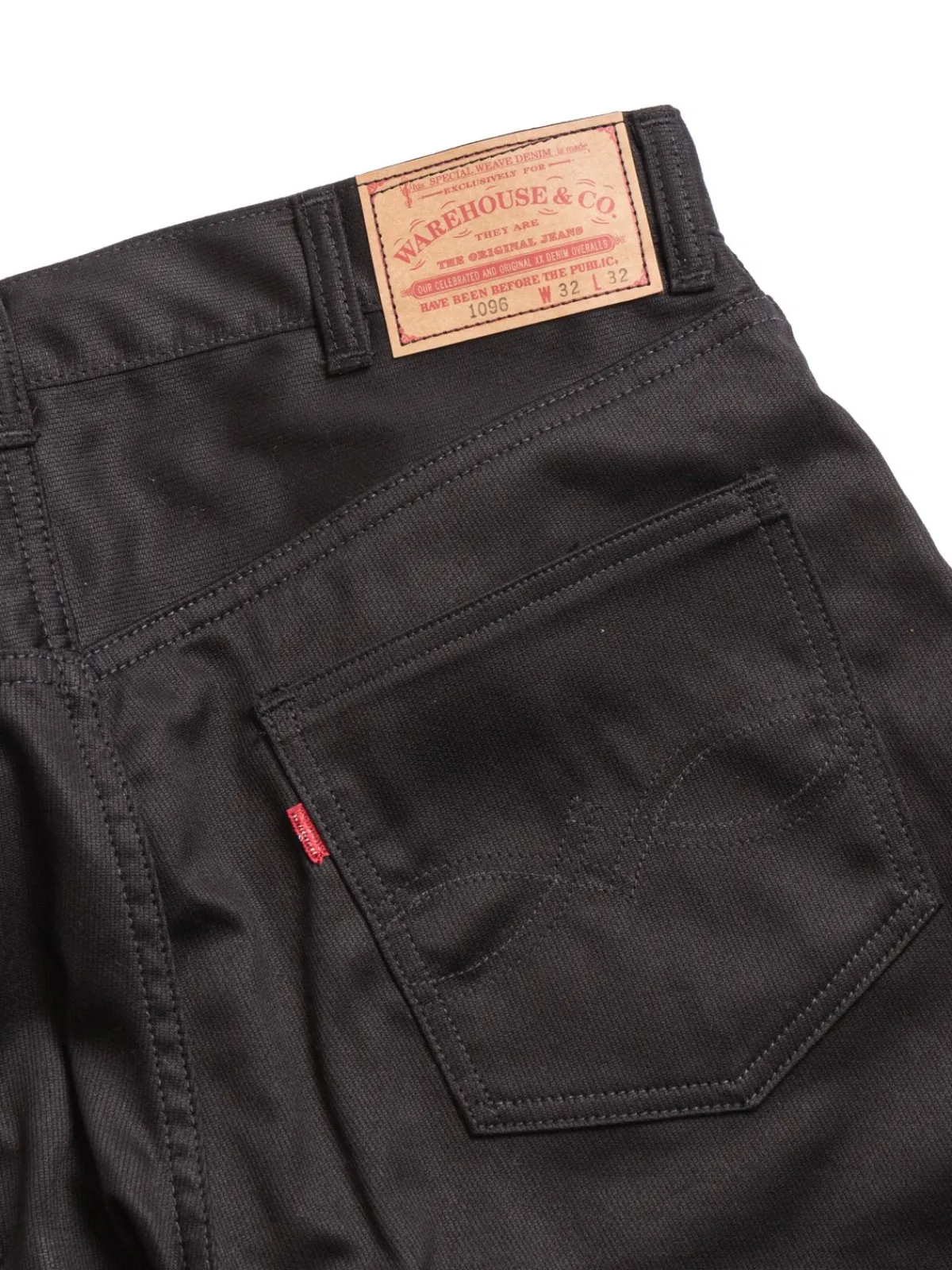 LOT 1096 PIQUE PANTS BLACK | Warehouse & Co Fashion