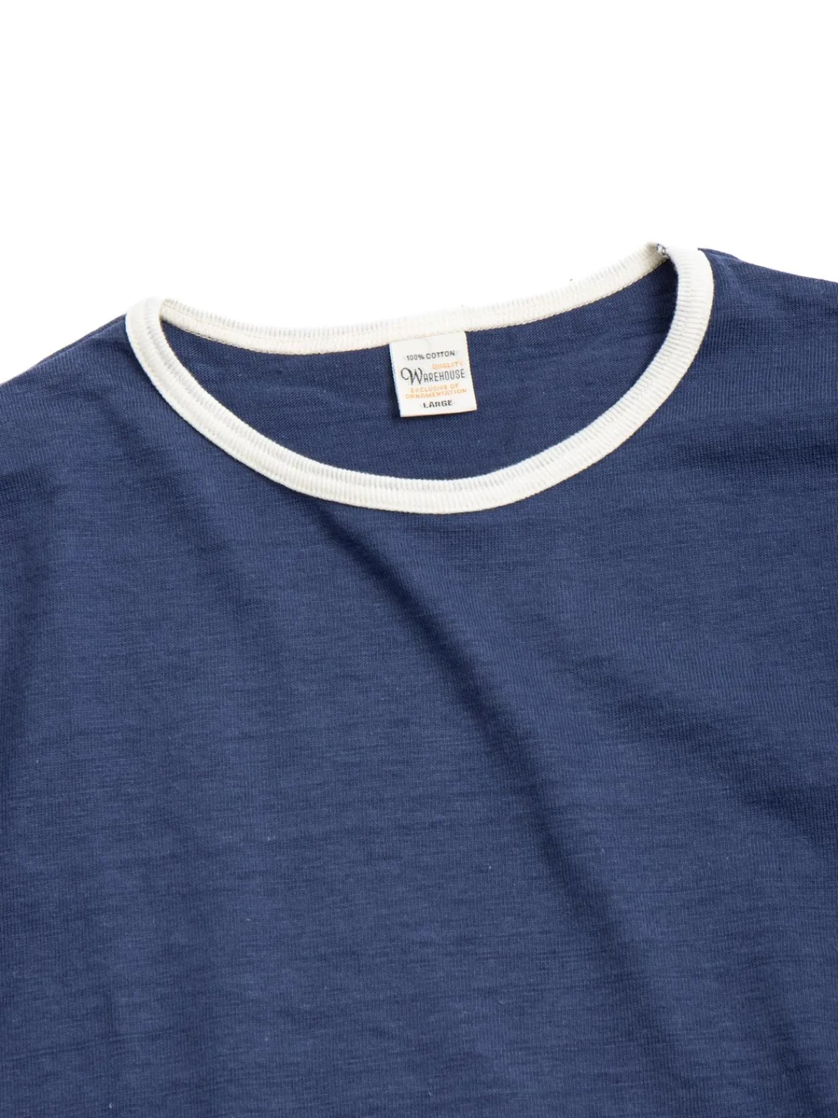 LOT 4059 PLAIN T–SHIRT NAVY / CREAM | Warehouse & Co Store