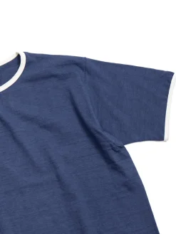 LOT 4059 PLAIN T–SHIRT NAVY / CREAM | Warehouse & Co Store