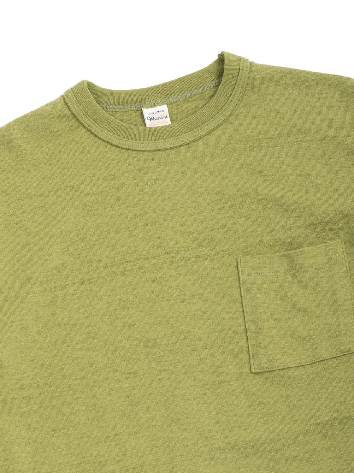 LOT 4601 POCKET T SHIRT GRASS GREEN | Warehouse & Co Flash Sale