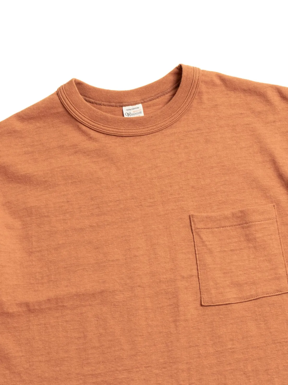 LOT 4601 POCKET TEE DARK ORANGE | Warehouse & Co Flash Sale
