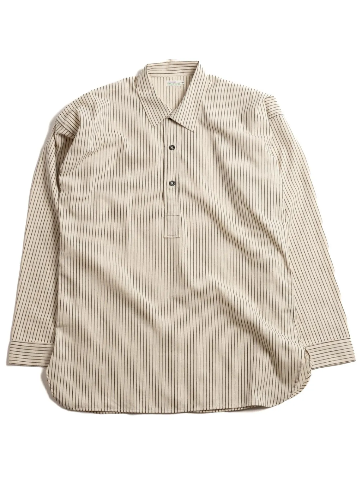 LOT 3045 PULLOVER SHIRT SELVEDGE DOBBY STRIPE | Warehouse & Co Cheap