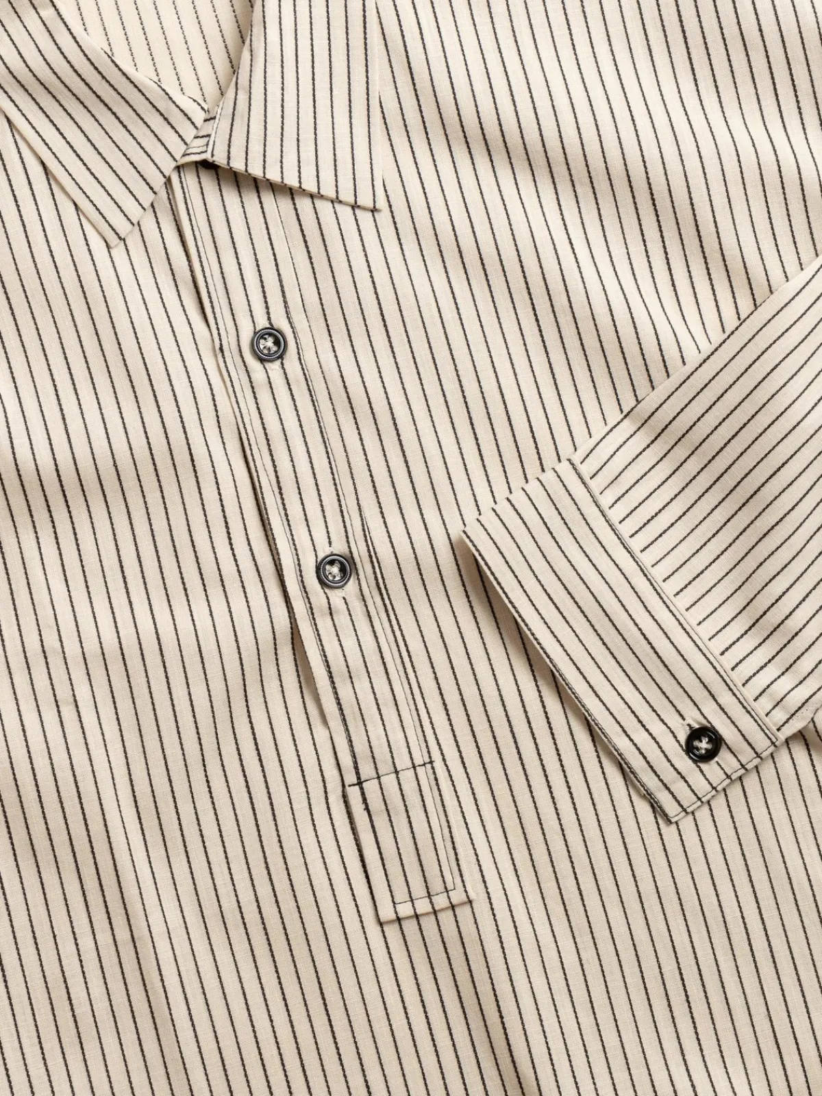 LOT 3045 PULLOVER SHIRT SELVEDGE DOBBY STRIPE | Warehouse & Co Cheap