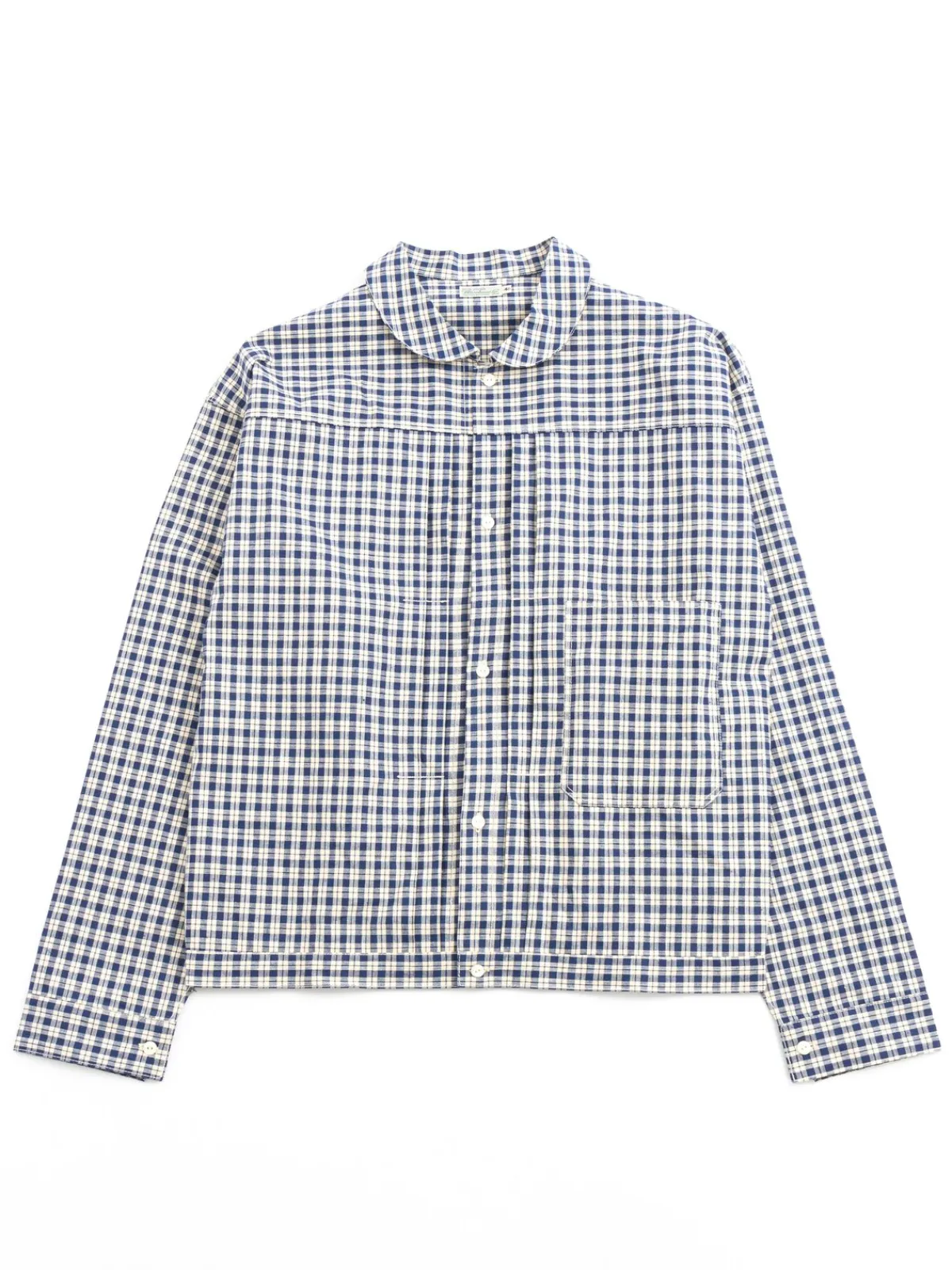 LOT 2166 SHIRT INDIGO CHECK R.COLLAR COLOUR 1 | Warehouse & Co Fashion