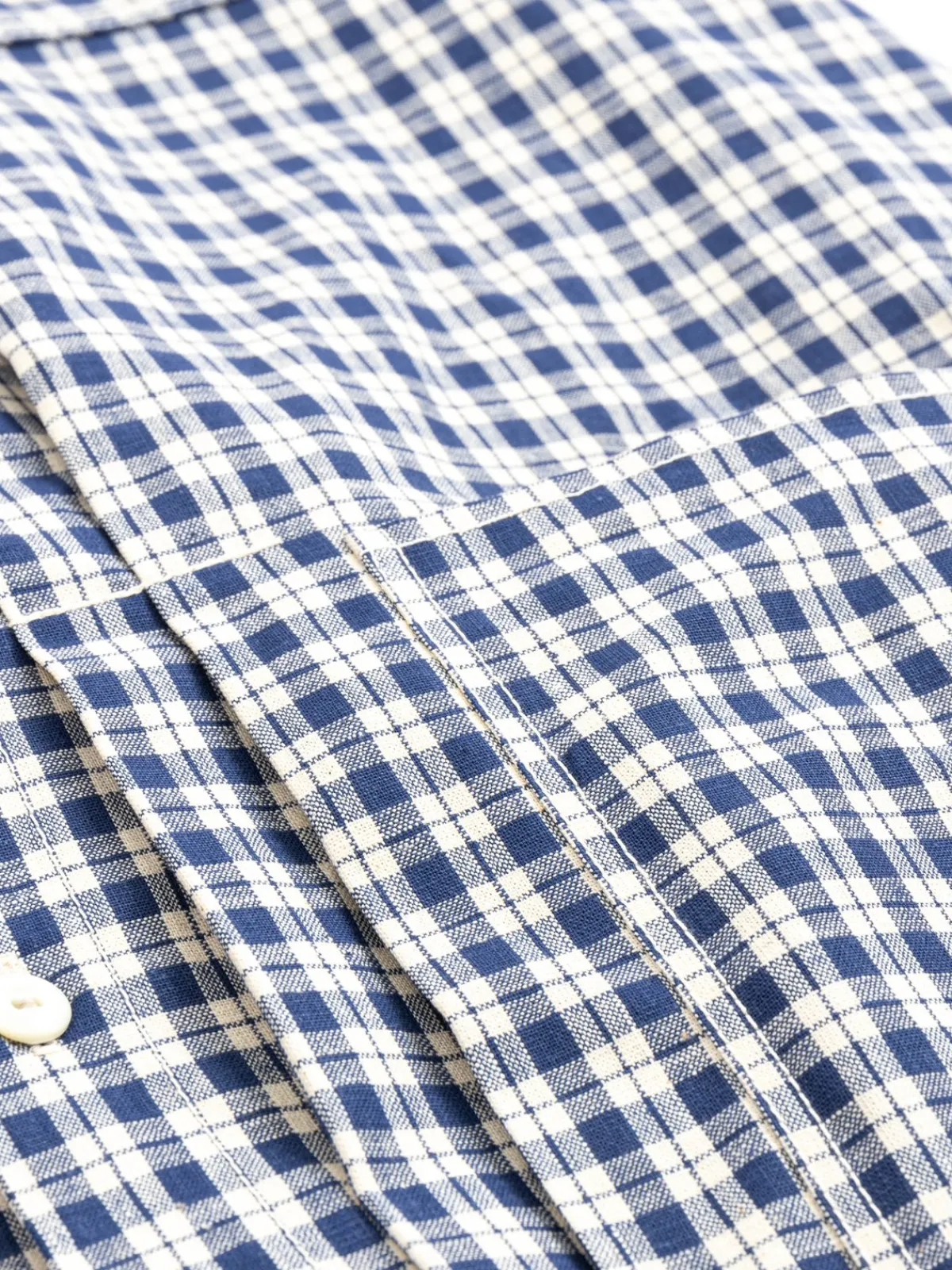 LOT 2166 SHIRT INDIGO CHECK R.COLLAR COLOUR 1 | Warehouse & Co Fashion