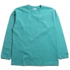 LOT.58001 H.W. L/S TEE PIGMENT DYE TURQUOISE | DUBBLE WORKS Clearance