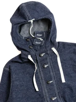 LOT JG–20 PARKA SAILOR’S PULLOVER INDIGO DENIM | Warehouse & Co Sale