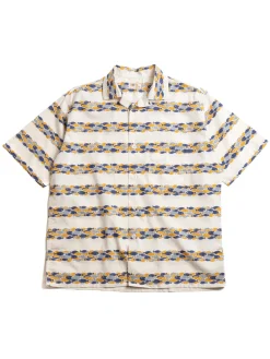 LOT JG–18 SCHOOL OF FISH SHIRT NAVY | Warehouse & Co Cheap