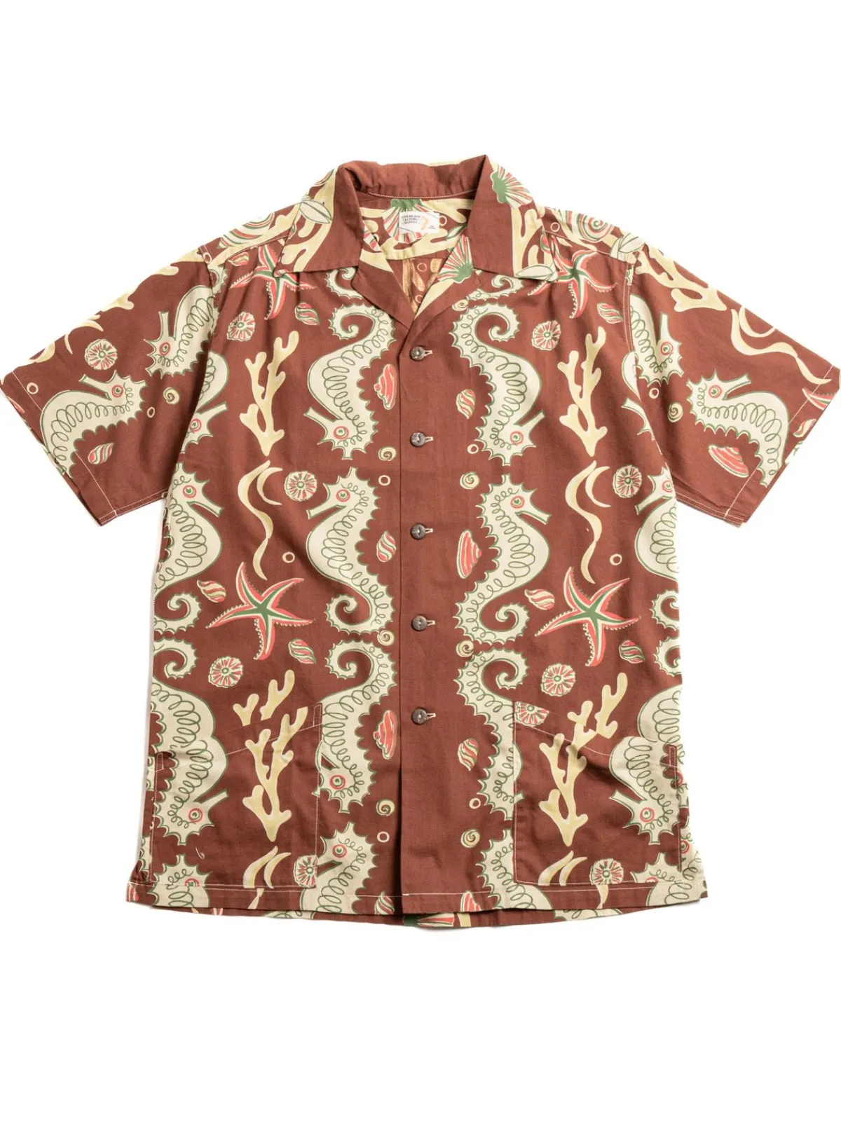 LOT JG–19 SEAHORSE V STARFISH PRINT BROWN | Warehouse & Co Hot