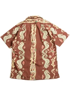 LOT JG–19 SEAHORSE V STARFISH PRINT BROWN | Warehouse & Co Hot