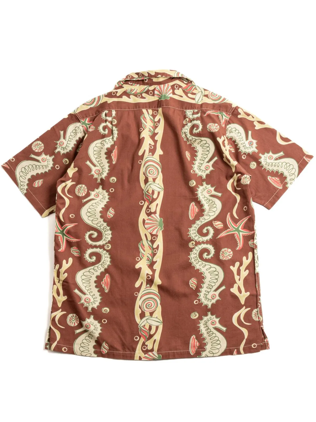 LOT JG–19 SEAHORSE V STARFISH PRINT BROWN | Warehouse & Co Hot