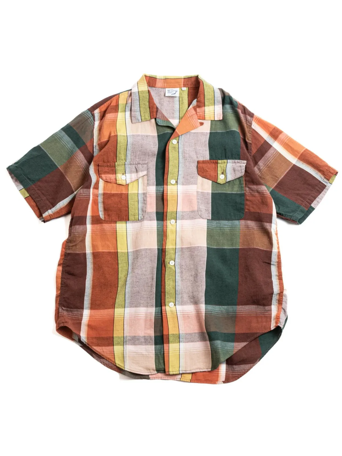 (LOT 01–8067) WORK SHIRT S/S ORIGINAL CHECK | orSlow Sale