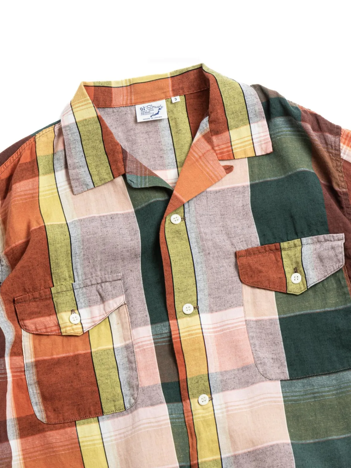(LOT 01–8067) WORK SHIRT S/S ORIGINAL CHECK | orSlow Sale