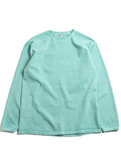 LOT 58001PD HEAVY PIGMENT DYED L/S TEE TURQUOISE | DUBBLE WORKS Online