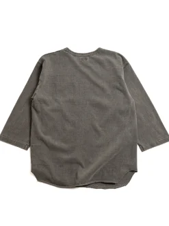 LOT 58105PD HEAVY PIGMENT DYED BASEBALL TEE SUMIKURO | DUBBLE WORKS New